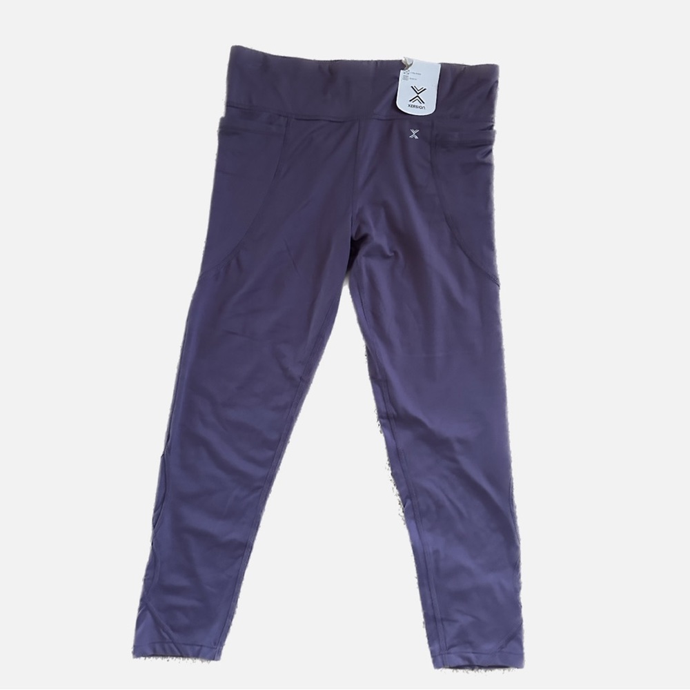 NEW Xersion Purple Workout leggings size XL (Dri Fit)